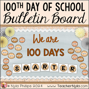 Preview of 100th Day of School Bulletin Board | 100 Days Smarter