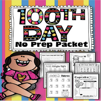 Preview of 100th Day of School {Celebrate 100 Days of School with Math, Writing, & More}