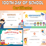 100th Day of School Certificate Pack | Certificates Kindergarten