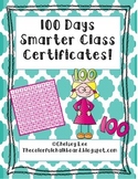 100th Day of School Class Certificate