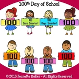 100th Day of School Clip Art by Jeanette Baker {Dollar Deals}