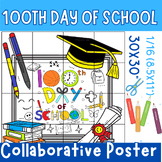 100th Day of School Collaborative Coloring Poster, Bulleti