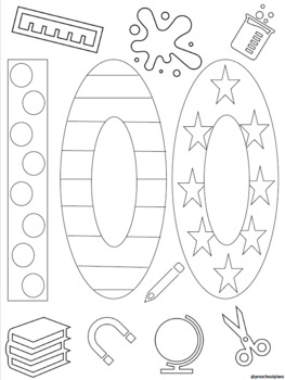 Preview of 100th Day of School Coloring Page