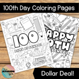 100th Day of School Coloring Page ☆ Printable 100 Days Activity