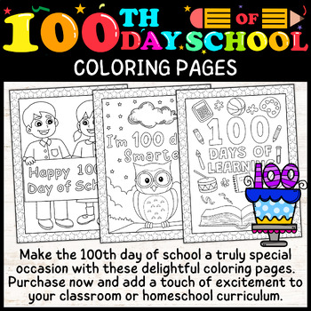 100th Day of School Coloring Pages | 100th Day of School Coloring Sheets