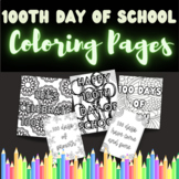 100th Day of School Coloring Pages | Elementary, Middle, a