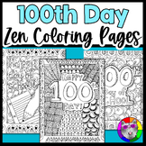 100th Day of School Coloring Pages, Zen Doodle Coloring Sh