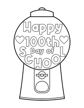 Dvbonike Jumbo 100th Day of School Coloring Poster Happy 100 Days DIY  Drawing Color-in Paper Blank Doodle Art Banner 55.1 x 23.6 Inch Decor,  School