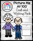 100th Day Activity with 100 Years Old Craft and Writing Prompt