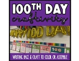 100th Day of School Craftivity | Writing Paper | Donut Craft
