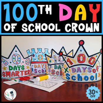 Preview of 100th Day of School Crown | 100th Day of School Hat | 100 Day of School Headband
