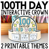 100th Day of School Crown | Growth Mindset Activities and Puzzles