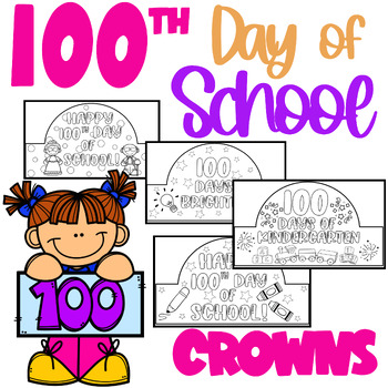 100th Day of School Crowns | Headband | Kindergarten | 1st Grade ...