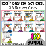 100th Day of School ELA Boom Cards Bundle