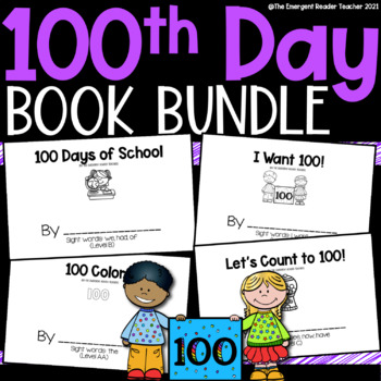 Preview of 100th Day of School Emergent Reader Bundle