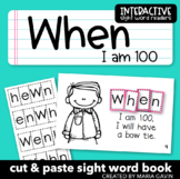 100th Day of School Emergent Reader "WHEN I am 100" Sight 