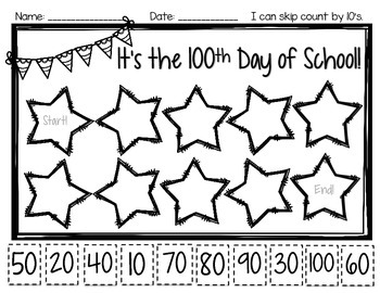 100th Day of School *FREEBIE!*