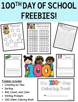 100th Day of School FREEBIES! by Coffee in Primary | TPT