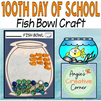 Preview of 100th Day of School - Fish Bowl Craft