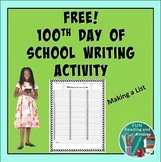 100th Day of School Freebie Printable and Digital Easel Activity