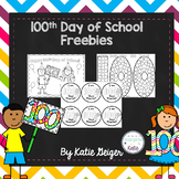 100th Day of School Freebies