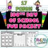 100th Day of School Fun Packet | Early Finishers