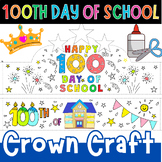 100th Day of School "Funny Happy" Crown Printable