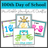 100th Day of School Printable Handprint Crafts, Keepsake A