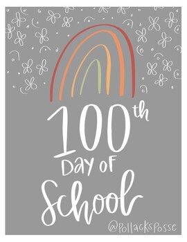 Preview of 100th Day of School Kit