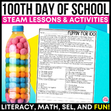 100th Day of School Snack, Collection, & Stations with Rea