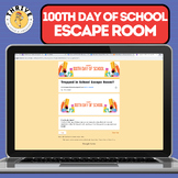 100th Day of School - MATH ESCAPE ROOM - 3rd/4th Grade - W
