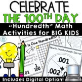 100th Day of School Math Activities Rounding Decimals Game