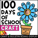 100th Day of School Math Craft and Bulletin Board Letters 