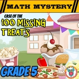 100th Day of School Math Mystery Activity - 5th Grade Math