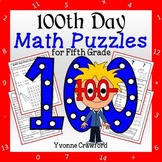 100th Day of School Math Puzzles | 5th Grade | Math Enrichment