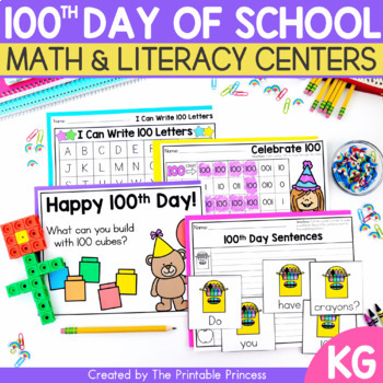 Preview of 100th Day of School Activities for Kindergarten