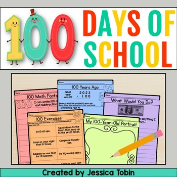 100th Day of School by Jessica Tobin - Elementary Nest | TpT