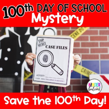 Preview of 100th Day of School Mystery Math Centers and Activities