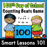 100th DAY of SCHOOL Note Value Music Game 100th Day Rhythm