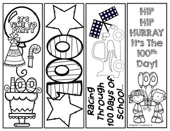 100th Day of School Bookmarks by EduGator's Essentials | TpT