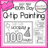 100th Day of School Q-Tip Painting
