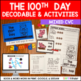 100th Day of School Reading Activities, Decodable Reader, 