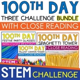 100th Day of School STEM Activities Challenge Project with
