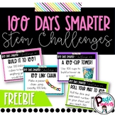 100th Day of School STEM Challenge Freebie