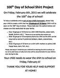 100th Day of School Shirt Project