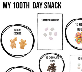 Preview of 100th Day of School Snack