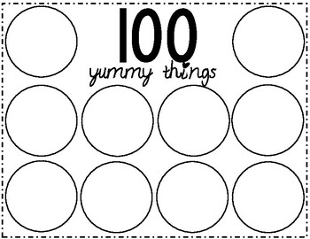 26+ Clipart 100th day sorting mat