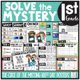 100th Day of School Solve the Mystery Math & ELA Task Card