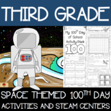 100th Day of School Space Themed {Third Grade}