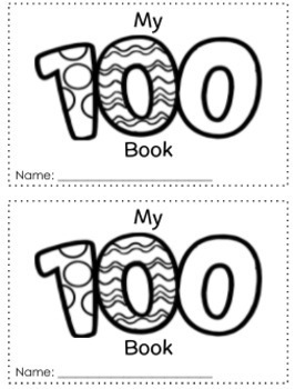 Preview of 100th Day of School Traceable Booklet Reader